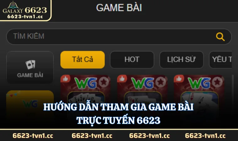 Hướng dẫn tham gia game bài trực tuyến 6623